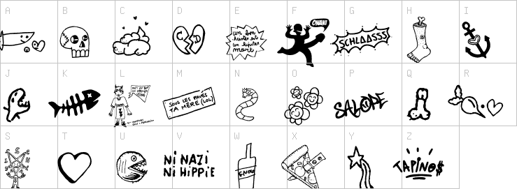 Uppercase characters