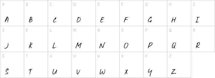 Uppercase characters