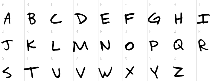 Uppercase characters