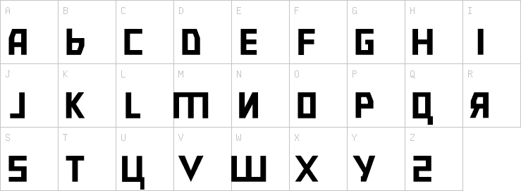 Uppercase characters