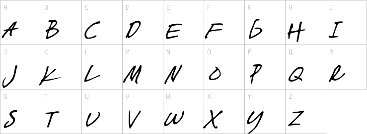 Uppercase characters