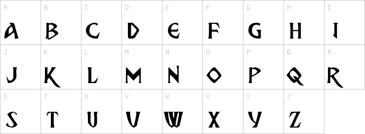 Uppercase characters