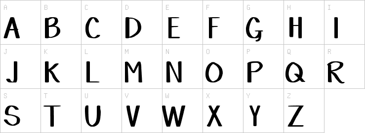 Uppercase characters