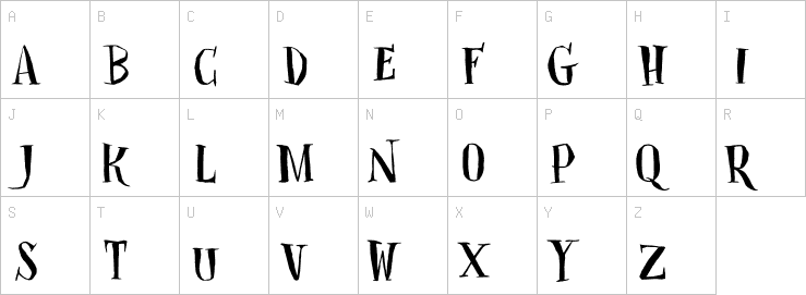 Uppercase characters