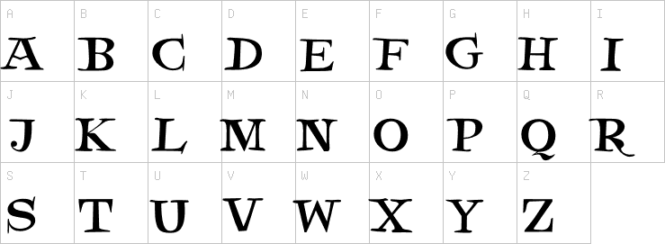 Uppercase characters