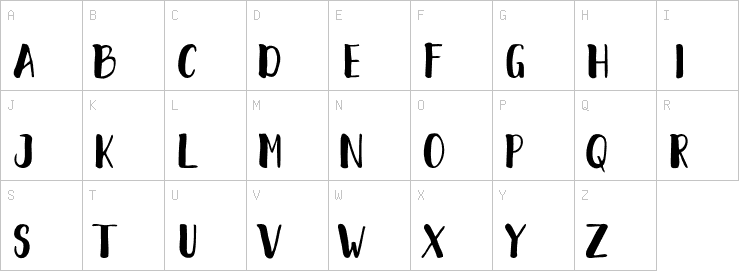 Uppercase characters