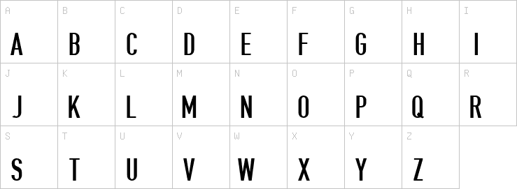 Uppercase characters