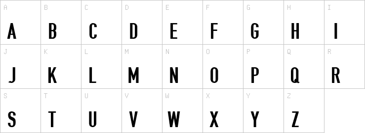 Uppercase characters