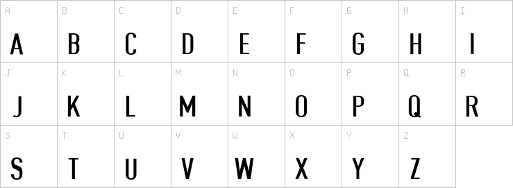 Uppercase characters