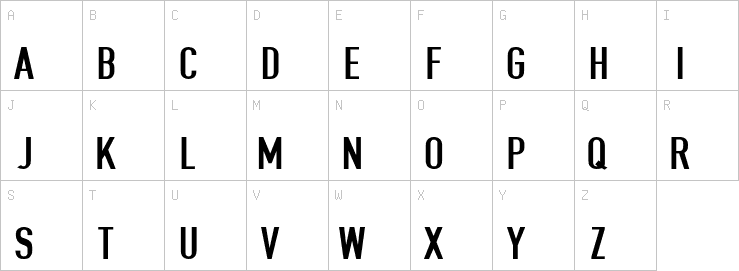 Uppercase characters