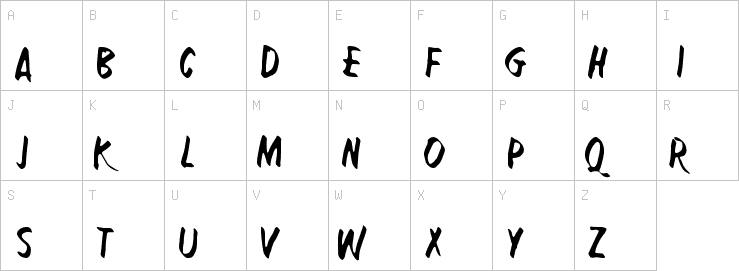 Uppercase characters