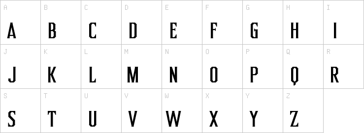 Uppercase characters