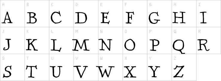 Uppercase characters