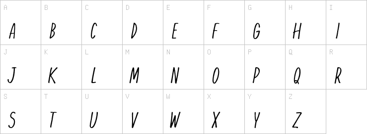Uppercase characters