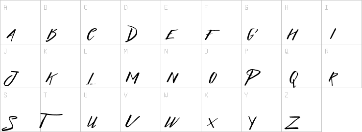 Uppercase characters