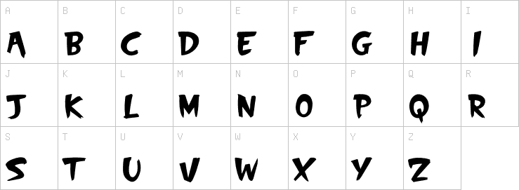 Uppercase characters