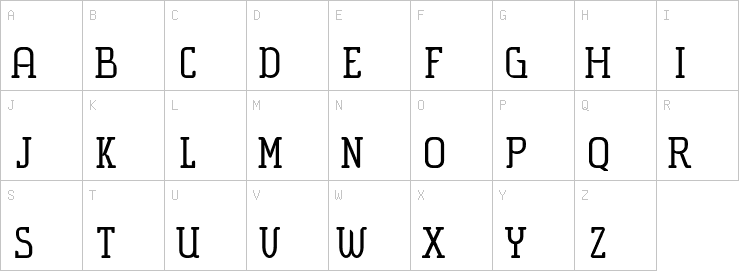 Uppercase characters