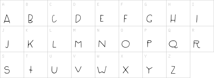 Uppercase characters