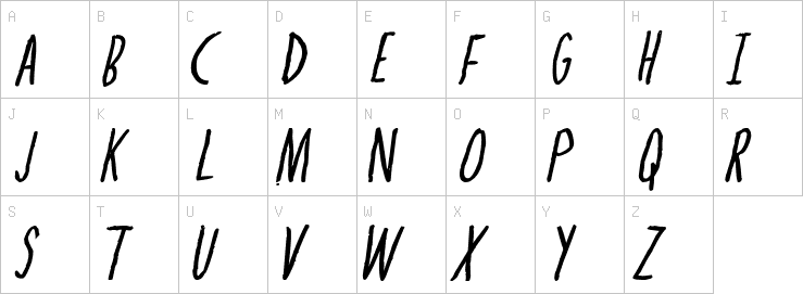 Uppercase characters