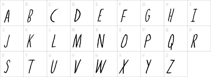 Uppercase characters