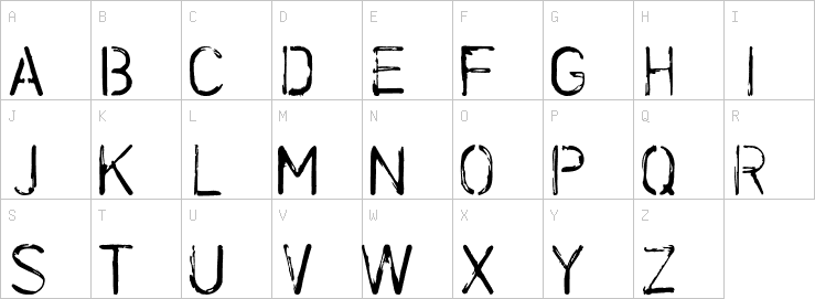 Uppercase characters