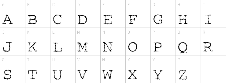 Uppercase characters
