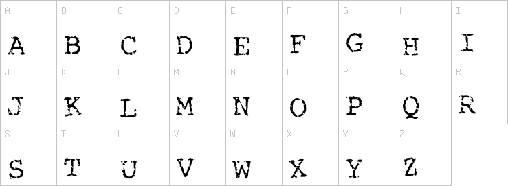 Uppercase characters