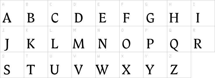 Uppercase characters