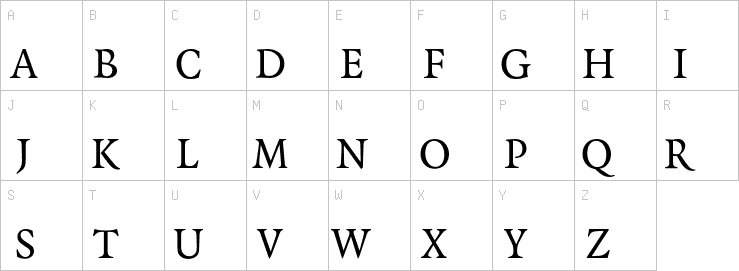 Uppercase characters