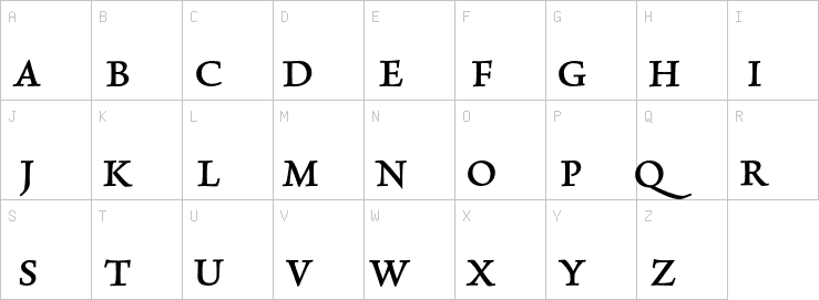 Uppercase characters