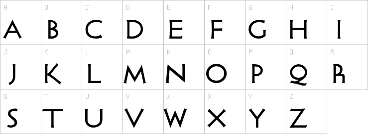 Uppercase characters