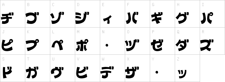 Uppercase characters
