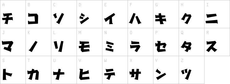 Uppercase characters