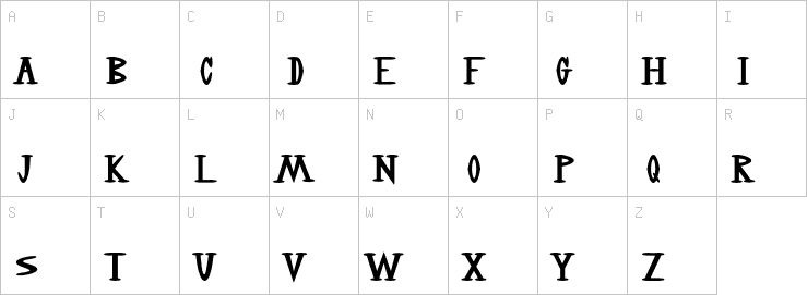 Uppercase characters