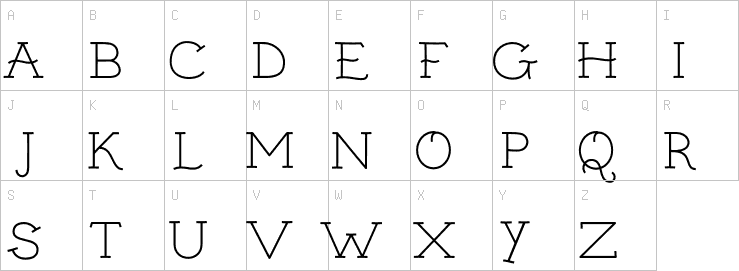 Uppercase characters
