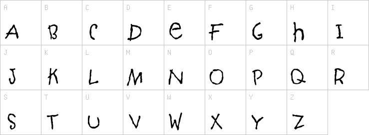Uppercase characters