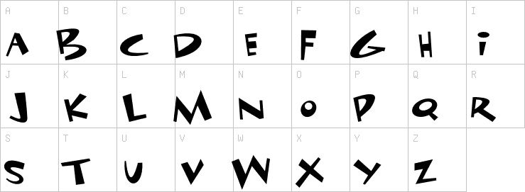 Uppercase characters