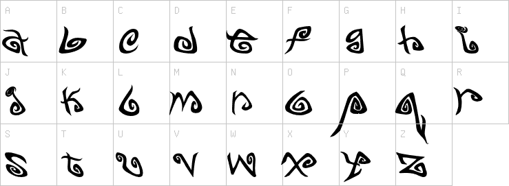 Uppercase characters