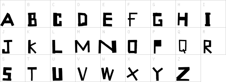 Uppercase characters
