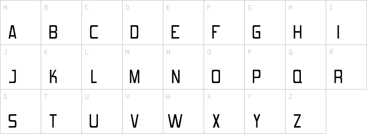 Uppercase characters