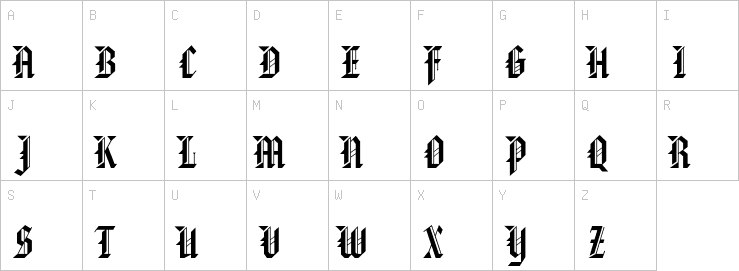 Uppercase characters