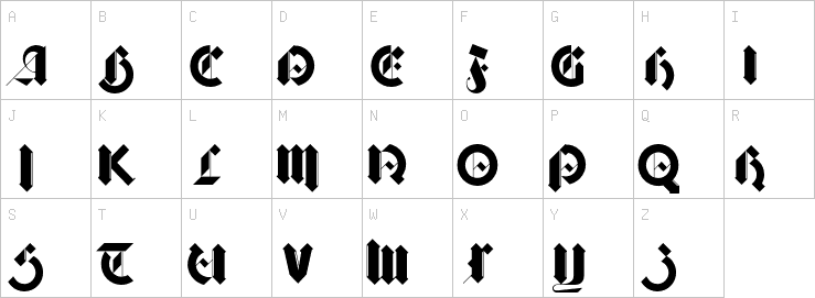 Uppercase characters