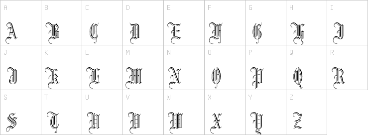 Uppercase characters
