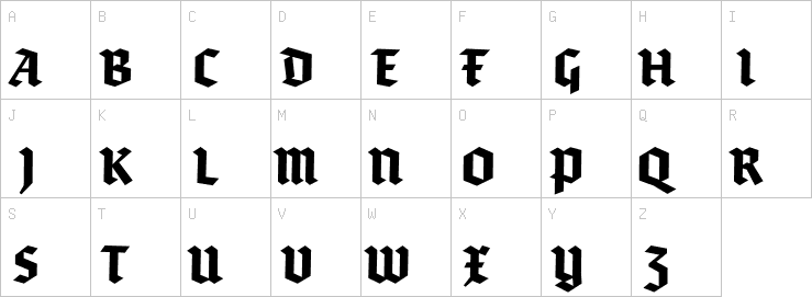 Uppercase characters