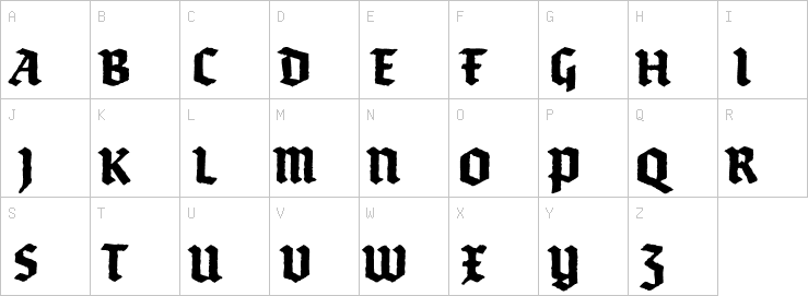 Uppercase characters