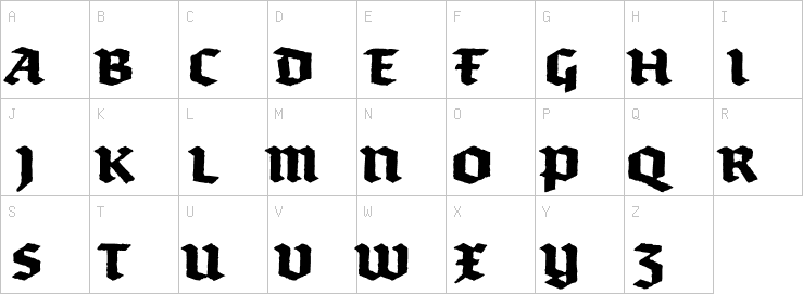 Uppercase characters