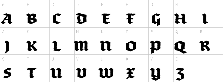 Uppercase characters