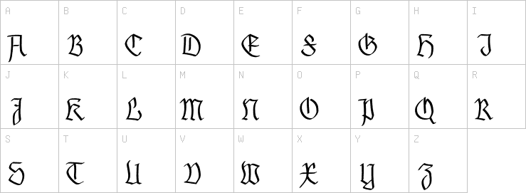 Uppercase characters