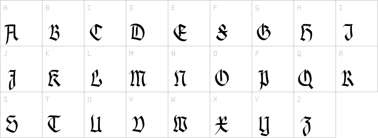 Uppercase characters