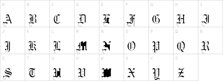 Uppercase characters